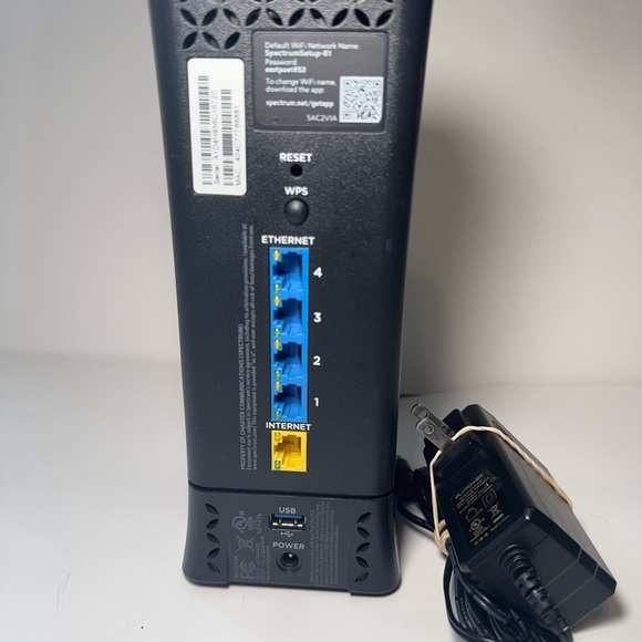 Spectrum SAC2V1A WiFi Router Wireless Internet Router With Power Adapter - Picture 3 of 7